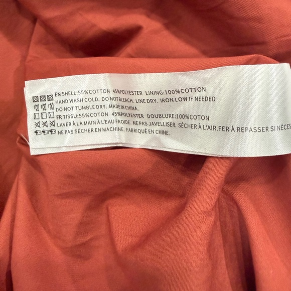 En Saison Red and White A-Line Skirt - Picture 9 of 9